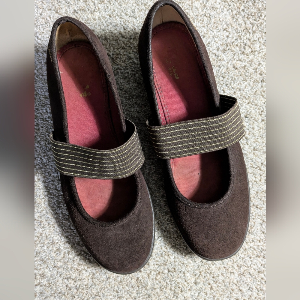 Keds Brown Mary Jane Flats Leather